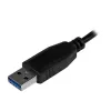 StarTech.com Portable 4 Port SuperSpeed Mini USB 3.0 Hub - Melns~Pārnēsājams 4 portu SuperSpeed Mini USB 3.0 centrmezgls - 5Gbps - Melns