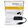 StarTech.com Portable 4 Port SuperSpeed Mini USB 3.0 Hub - Melns~Pārnēsājams 4 portu SuperSpeed Mini USB 3.0 centrmezgls - 5Gbps - Melns
