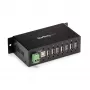 StarTech.com 7 portu USB 2.0 centrmezgls – metāla industriāls USB-A centrmezgls ar ESD aizsardzību un 350 W pārsprieguma aizsardzību – DIN sliedes, sienas vai galda montāžai – TAA atbilstošs USB paplašinātājs