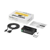 StarTech.com 7 portu USB 2.0 centrmezgls – metāla industriāls USB-A centrmezgls ar ESD aizsardzību un 350 W pārsprieguma aizsardzību – DIN sliedes, sienas vai galda montāžai – TAA atbilstošs USB paplašinātājs