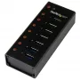 StarTech.com 7 portu USB 3.0 centrmezgls – galda vai sienas stiprinājuma metāla korpuss~7 portu USB 3.0 centrmezgls (5 Gbps) – galda vai sienas stiprinājuma metāla korpuss
