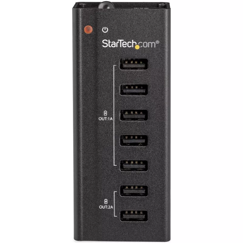 StarTech.com 7 portu USB uzlādes stacija ar 5x 1A portiem un 2x 2A portiem