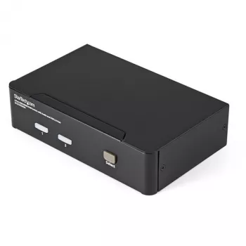 StarTech.com 2 portu USB HDMI KVM slēdzis ar audio un USB 2.0 centrmezglu