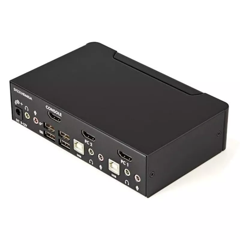 StarTech.com 2 portu USB HDMI KVM slēdzis ar audio un USB 2.0 centrmezglu