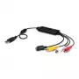 StarTech.com USB video uztveršanas adaptera kabelis – S-Video/Composite uz USB 2.0 SD video uztveršanas ierīces kabelis – TWAIN atbalsts – analogais-digitālais pārveidotājs multivides glabāšanai – tikai Windows