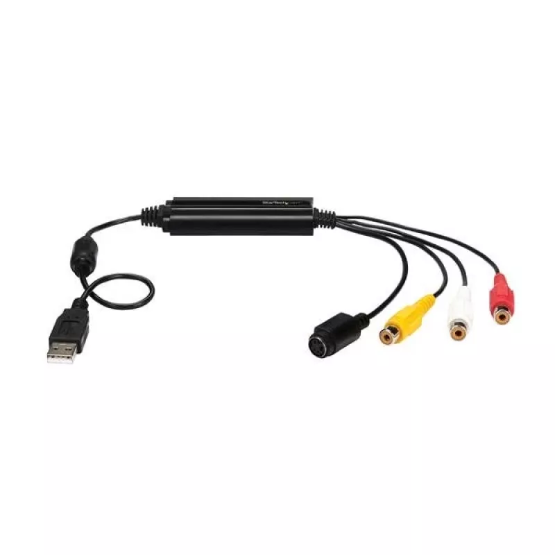 StarTech.com USB video uztveršanas adaptera kabelis – S-Video/Composite uz USB 2.0 SD video uztveršanas ierīces kabelis – TWAIN atbalsts – analogais-digitālais pārveidotājs multivides glabāšanai – tikai Windows
