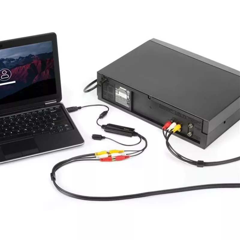 StarTech.com USB video uztveršanas adaptera kabelis – S-Video/Composite uz USB 2.0 SD video uztveršanas ierīces kabelis – TWAIN atbalsts – analogais-digitālais pārveidotājs multivides glabāšanai – tikai Windows