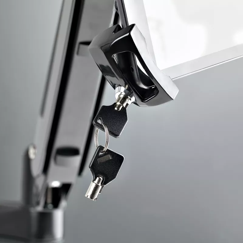 StarTech.com VESA stiprinājuma adapteris planšetdatoriem no 7,9 līdz 12,5 collām – līdz 2 kg (4,4 mārciņām) – 75x75/100x100 VESA modeļi – universāla pretzagšanas VESA planšetdatora skava – drošs planšetdatora stiprinājums – melns