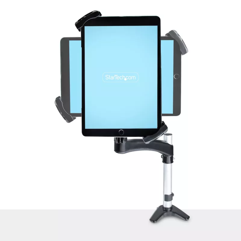 StarTech.com VESA stiprinājuma adapteris planšetdatoriem no 7,9 līdz 12,5 collām – līdz 2 kg (4,4 mārciņām) – 75x75/100x100 VESA modeļi – universāla pretzagšanas VESA planšetdatora skava – drošs planšetdatora stiprinājums – melns