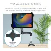StarTech.com VESA stiprinājuma adapteris planšetdatoriem no 7,9 līdz 12,5 collām – līdz 2 kg (4,4 mārciņām) – 75x75/100x100 VESA modeļi – universāla pretzagšanas VESA planšetdatora skava – drošs planšetdatora stiprinājums – melns