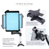 StarTech.com VESA stiprinājuma adapteris planšetdatoriem no 7,9 līdz 12,5 collām – līdz 2 kg (4,4 mārciņām) – 75x75/100x100 VESA modeļi – universāla pretzagšanas VESA planšetdatora skava – drošs planšetdatora stiprinājums – melns