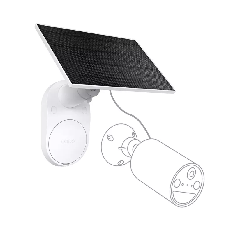 TP-Link Tapo saules panelis SPEC: 5.2V 2.5W FEATURE: Type-C uzlādes ports, Nepārtraukta jauda, Elastīga saules paneļa uzstādīšana, Darbojas ar akumulatora kameru, 4m uzlādes kabelis (kopā), Laikapstākļu izturīgs (IP65)