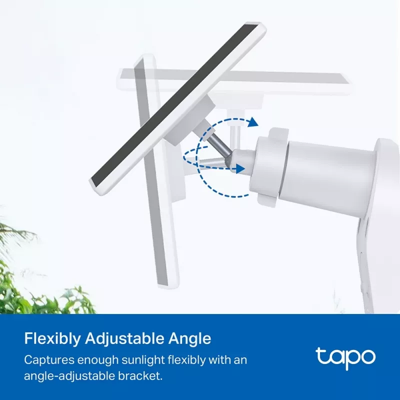 TP-Link Tapo saules panelis SPEC: 5.2V 2.5W FEATURE: Type-C uzlādes ports, Nepārtraukta jauda, Elastīga saules paneļa uzstādīšana, Darbojas ar akumulatora kameru, 4m uzlādes kabelis (kopā), Laikapstākļu izturīgs (IP65)