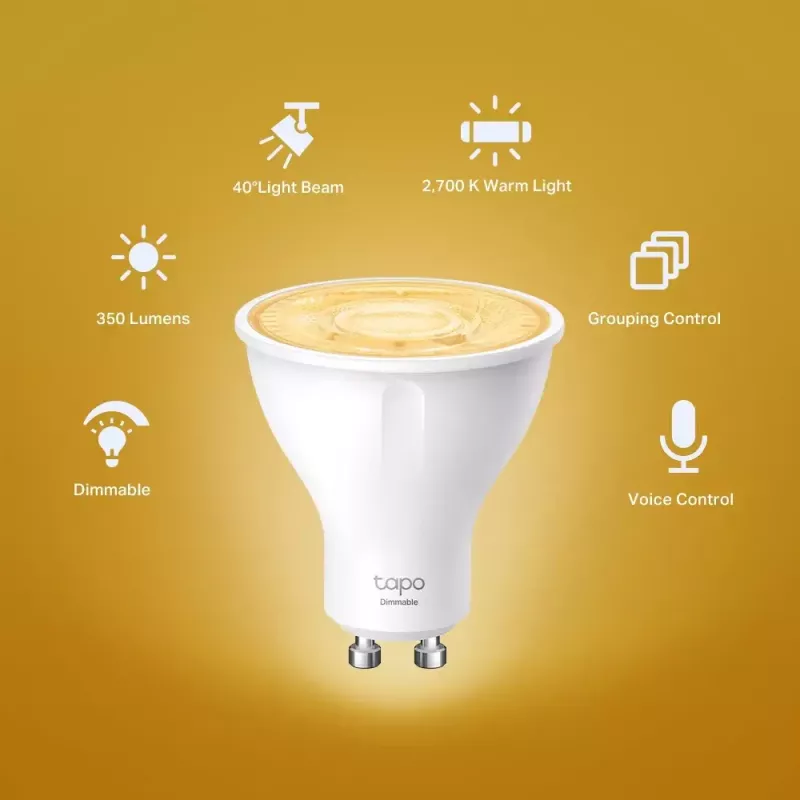 Smart bulb TP-Link Tapo L610 Wi-Fi Dimmable balta