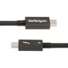 StarTech.com 0.9 m (3 pēdas) Thunderbolt 4 kabelis - 40 Gbps - 100 W PD - 4K/8K video - Intel sertificēts Thunderbolt kabelis - saderīgs ar USB4/Thunderbolt 3/USB 3.2/USB Type-C/DisplayPort