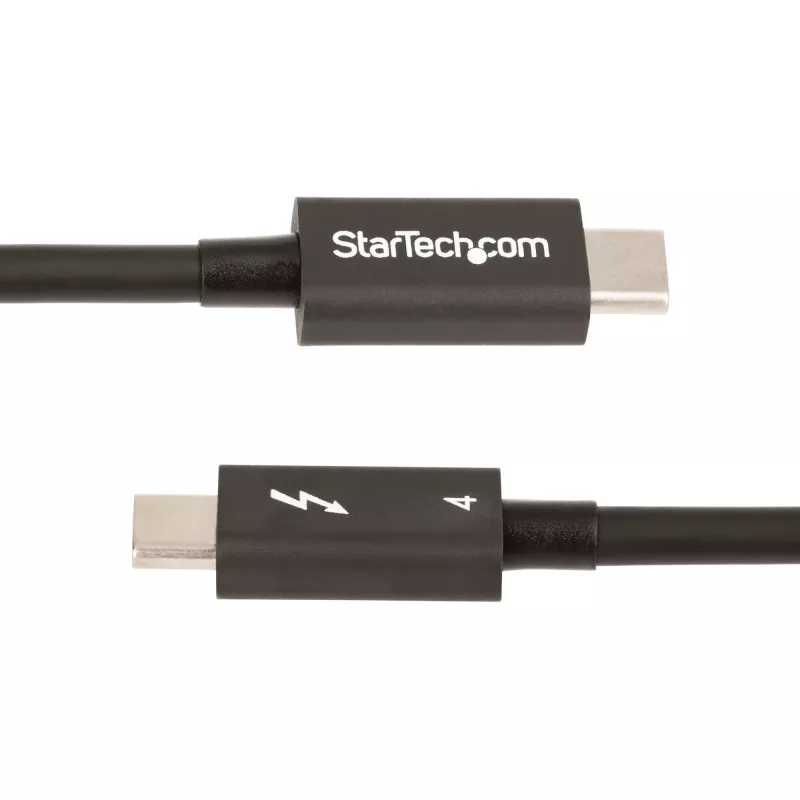 StarTech.com 0.9 m (3 pēdas) Thunderbolt 4 kabelis - 40 Gbps - 100 W PD - 4K/8K video - Intel sertificēts Thunderbolt kabelis - saderīgs ar USB4/Thunderbolt 3/USB 3.2/USB Type-C/DisplayPort
