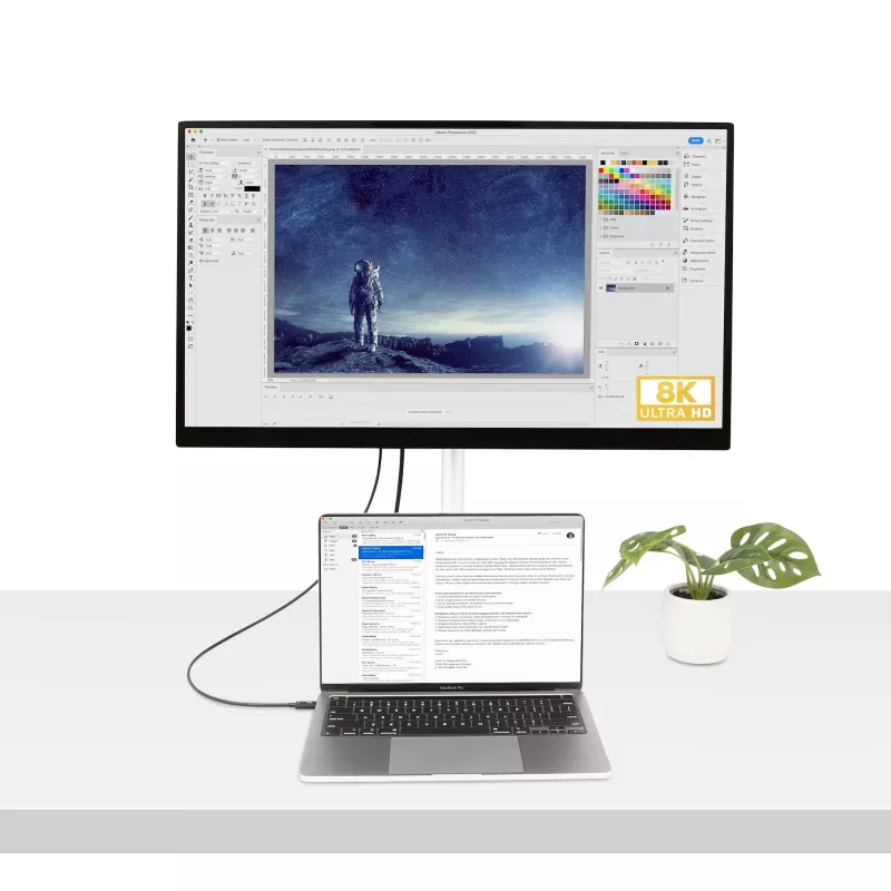 StarTech.com 0.9 m (3 pēdas) Thunderbolt 4 kabelis - 40 Gbps - 100 W PD - 4K/8K video - Intel sertificēts Thunderbolt kabelis - saderīgs ar USB4/Thunderbolt 3/USB 3.2/USB Type-C/DisplayPort