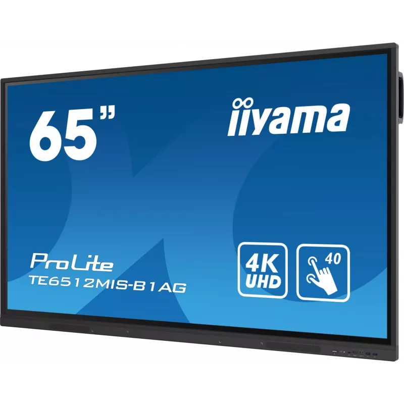 iiyama 65 collu interaktīvs 4K UHD skārienekrāns, kas paaugstina interaktīvo sadarbību