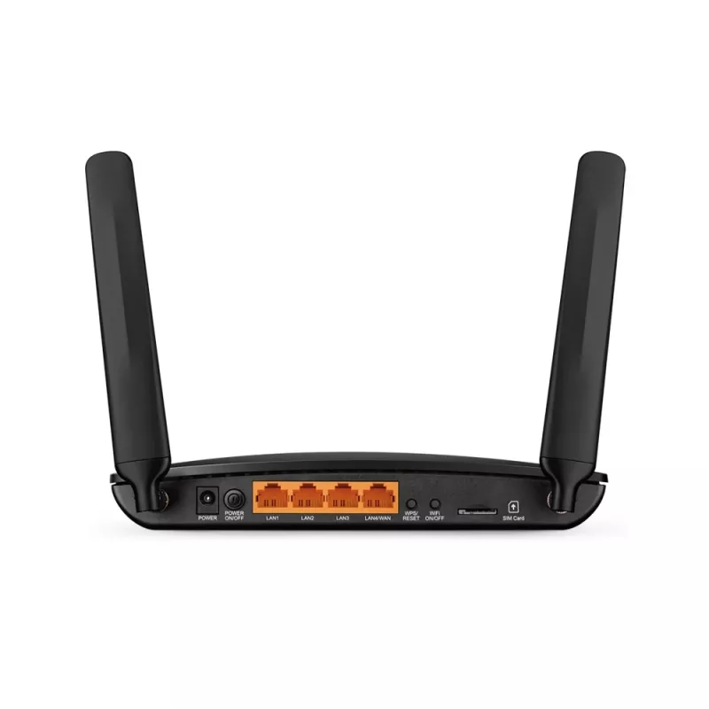 TP-Link TL-MR150 bezvadu maršrutētājs Fast Ethernet Vienjoslas (2,4 GHz) 4G Melns