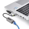 StarTech.com 2,5GbE USB-C uz Ethernet adapteris ar USB-A pārveidotāju, NBASE-T NIC, USB 3.0 Type-C 2,5/1G vairāku ātrumu tīkla, Thunderbolt saderīgs, Windows un Mac