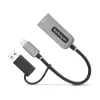 StarTech.com 2,5GbE USB-C uz Ethernet adapteris ar USB-A pārveidotāju, NBASE-T NIC, USB 3.0 Type-C 2,5/1G vairāku ātrumu tīkla, Thunderbolt saderīgs, Windows un Mac