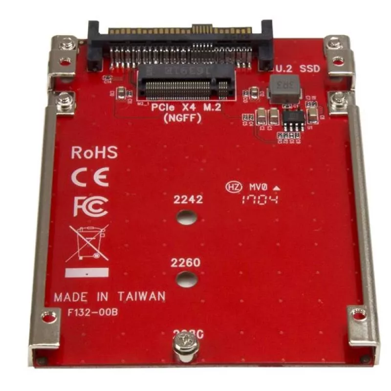 StarTech.com M.2 diska uz U.2 (SFF-8639) resursdatora adapteris M.2 PCIe NVMe SSD diskiem