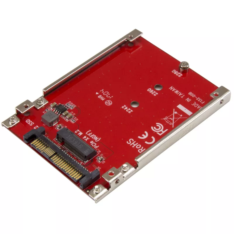 StarTech.com M.2 diska uz U.2 (SFF-8639) resursdatora adapteris M.2 PCIe NVMe SSD diskiem