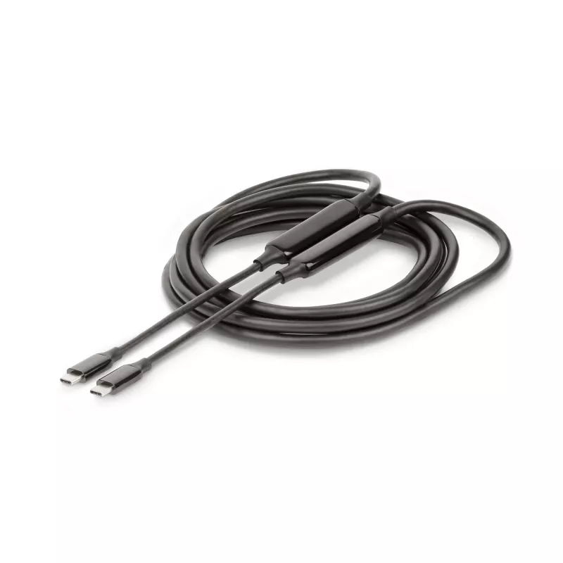 StarTech.com 3 m (10 pēdu) aktīvs USB-C kabelis, USB 3.2 Gen 2 10 Gbps, garš USB Type-C datu pārraides kabelis, 60 W barošanas padeve, 8K 60 Hz, DP 1.4 alternatīvais režīms ar HBR3/HDR10/MST/DSC 1.2/HDCP 2.2 — USB C uz C kabelis