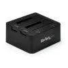 StarTech.com Divu nodalījumu USB 3.0 uz SATA un IDE cieto disku dokstacija, USB cieto disku doks, ārēja 2,5/3,5 collu SATA I/II/III un IDE (40 kontaktu) SSD/HDD dokstacija, karstās nomaiņas cieto disku nodalījumi, augšējās ielādes