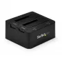 StarTech.com Divu nodalījumu USB 3.0 uz SATA un IDE cieto disku dokstacija, USB cieto disku doks, ārēja 2,5/3,5 collu SATA I/II/III un IDE (40 kontaktu) SSD/HDD dokstacija, karstās nomaiņas cieto disku nodalījumi, augšējās ielādes