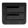 StarTech.com Divu nodalījumu USB 3.0 uz SATA un IDE cieto disku dokstacija, USB cieto disku doks, ārēja 2,5/3,5 collu SATA I/II/III un IDE (40 kontaktu) SSD/HDD dokstacija, karstās nomaiņas cieto disku nodalījumi, augšējās ielādes