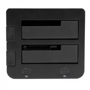 StarTech.com Divu nodalījumu USB 3.0 uz SATA un IDE cieto disku dokstacija, USB cieto disku doks, ārēja 2,5/3,5 collu SATA I/II/III un IDE (40 kontaktu) SSD/HDD dokstacija, karstās nomaiņas cieto disku nodalījumi, augšējās ielādes