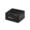 StarTech.com Divu nodalījumu USB 3.0 uz SATA un IDE cieto disku dokstacija, USB cieto disku doks, ārēja 2,5/3,5 collu SATA I/II/III un IDE (40 kontaktu) SSD/HDD dokstacija, karstās nomaiņas cieto disku nodalījumi, augšējās ielādes