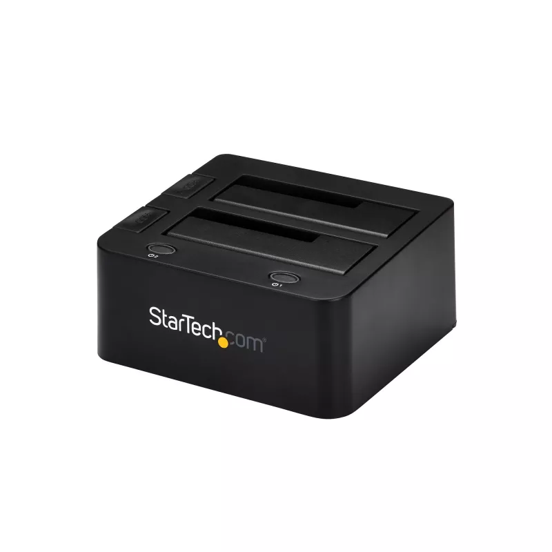 StarTech.com Divu nodalījumu USB 3.0 uz SATA un IDE cieto disku dokstacija, USB cieto disku doks, ārēja 2,5/3,5 collu SATA I/II/III un IDE (40 kontaktu) SSD/HDD dokstacija, karstās nomaiņas cieto disku nodalījumi, augšējās ielādes