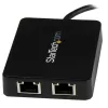 StarTech.com USB-C uz divu Gigabit Ethernet adapteri ar USB (Type-A) portu