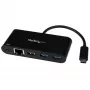 StarTech.com USB-C uz Ethernet adapteris ar 3 portu USB 3.0 centrmezglu un strāvas padevi