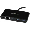 StarTech.com USB-C uz Ethernet adapteris ar 3 portu USB 3.0 centrmezglu un strāvas padevi