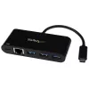 StarTech.com USB-C uz Ethernet adapteris ar 3 portu USB 3.0 centrmezglu un strāvas padevi