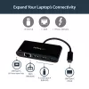 StarTech.com USB-C uz Ethernet adapteris ar 3 portu USB 3.0 centrmezglu un strāvas padevi