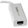 StarTech.com USB-C uz Gigabit tīkla adapteris - Balts, Vadu, USB Type-C, Ethernet, 5000 Mbit/s, Balts