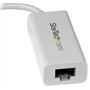 StarTech.com USB-C uz Gigabit tīkla adapteris - Balts, Vadu, USB Type-C, Ethernet, 5000 Mbit/s, Balts