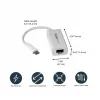 StarTech.com USB-C uz Gigabit tīkla adapteris - Balts, Vadu, USB Type-C, Ethernet, 5000 Mbit/s, Balts