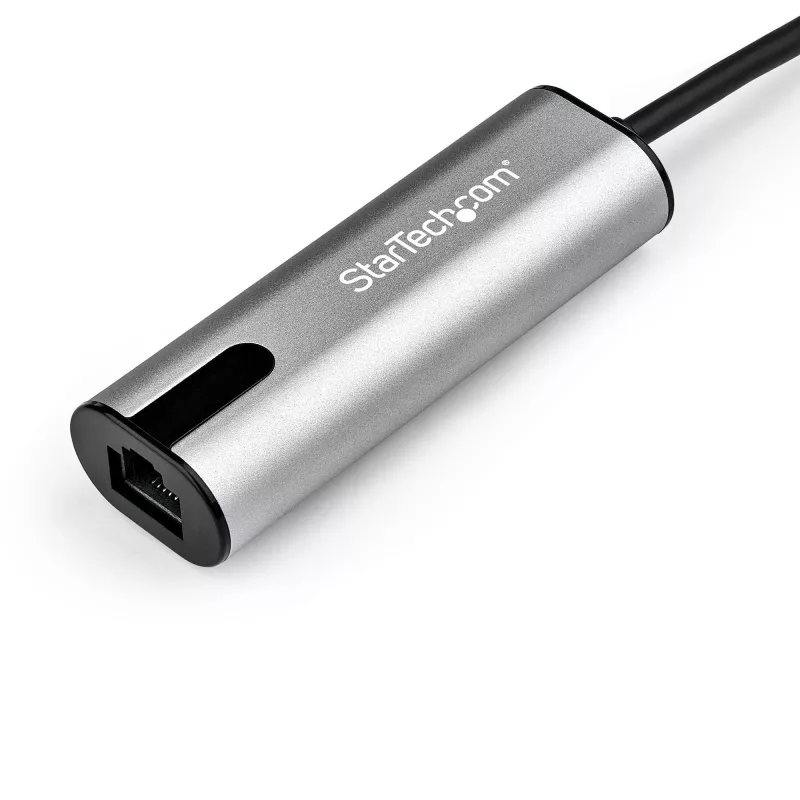 StarTech.com 2.5GbE USB C uz Ethernet adapteris NBASE-T NIC - USB 3.0 Type C 2.5/1 Gigabitu/100 Mbps vairāku ātrumu tīkla/ USB 3.1 klēpjdatora uz RJ45/LAN Thunderbolt 3 saderīgs/MacBook Pro Surface