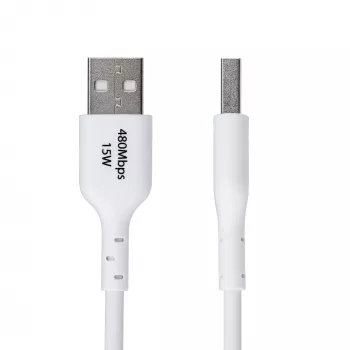 StarTech.com 2 m USB-A uz USB-C uzlādes kabelis, uzlāde un sinhronizācija, 3A, USB 2.0, TPE apvalks – balts USB uzlādes vads