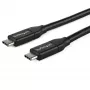 StarTech.com USB-C uz USB-C kabelis ar 5 A PD – M/M – 1 m – USB 2.0 – USB-IF sertificēts