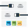 StarTech.com USB-C–USB-C kabelis ar 5 A PD – vīr./vīr. – balts – 2 m (6 pēdas) – USB 2.0 – USB-IF sertificēts