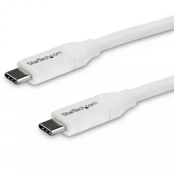 StarTech.com USB-C uz USB-C kabelis ar 5A PD - M/M - Balts - 4 m - USB 2.0 - USB-IF sertificēts