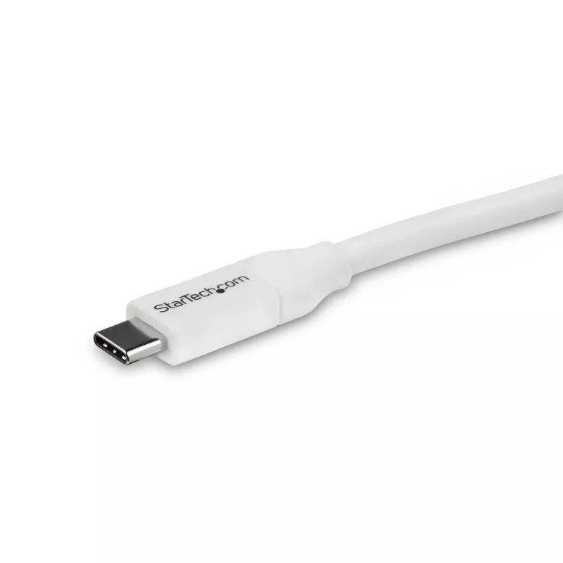StarTech.com USB-C uz USB-C kabelis ar 5A PD - M/M - Balts - 4 m - USB 2.0 - USB-IF sertificēts