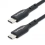 StarTech.com 1m (3 pēdas) USB C uzlādes kabelis, USB-C kabelis, USB 2.0 Type-C klēpjdatora lādētāja vads, 60W 3A Power Delivery, TPE apvalks, USB-C datu pārsūtīšanas kabelis, M/M