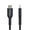 StarTech.com 1m (3 pēdas) USB C uzlādes kabelis, USB-C kabelis, USB 2.0 Type-C klēpjdatora lādētāja vads, 60W 3A Power Delivery, TPE apvalks, USB-C datu pārsūtīšanas kabelis, M/M